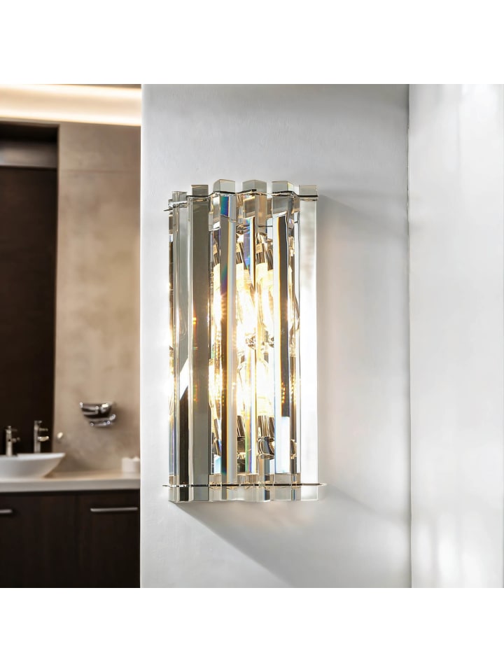 Licht-Erlebnisse Wandlampe EEK F in Chrom Klar/Transparent günstig kaufen onesize