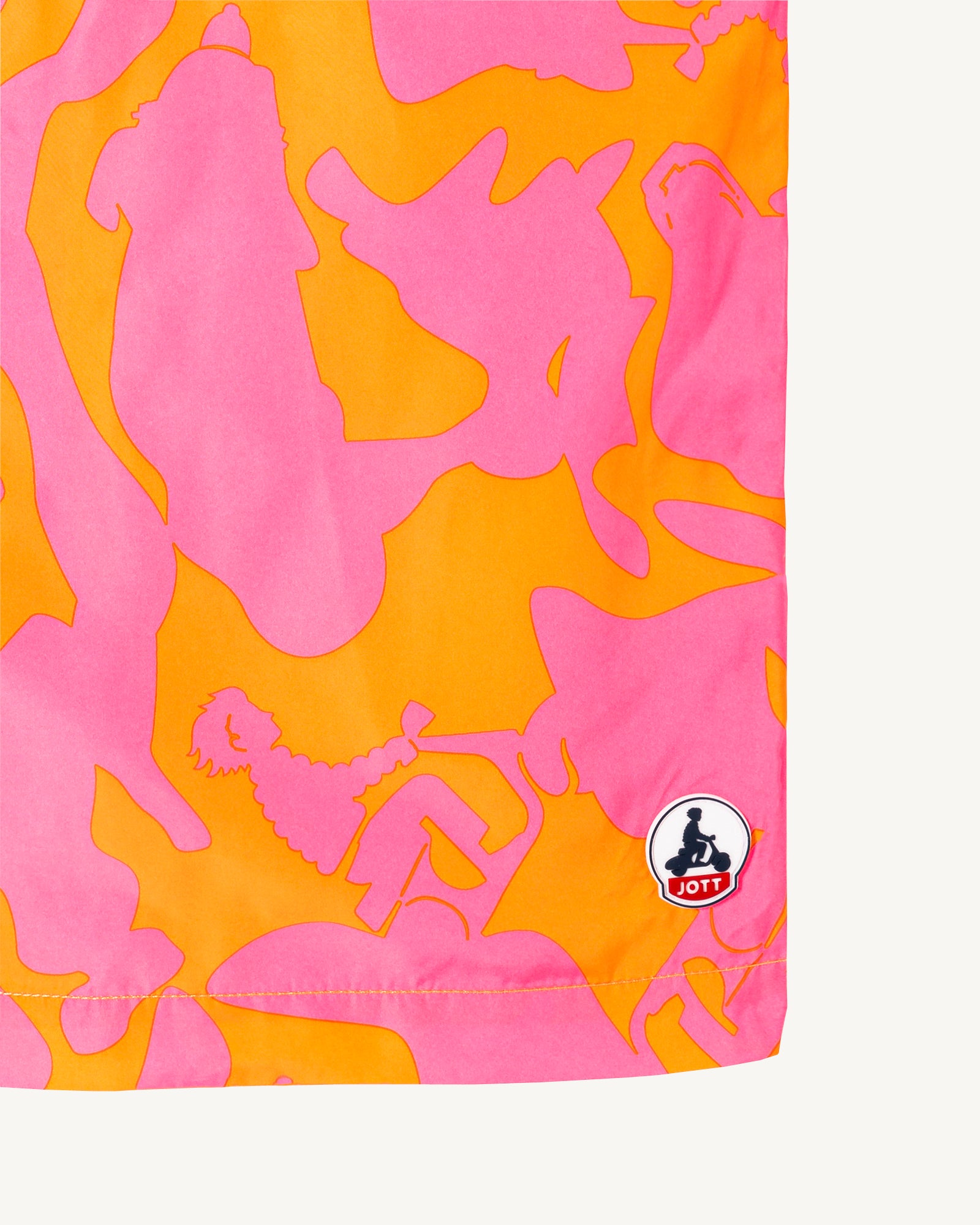 Short de bain Camo rose intense/Abricot Biarritz