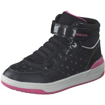 Geox J Washiba Girl Sneaker High in schwarz