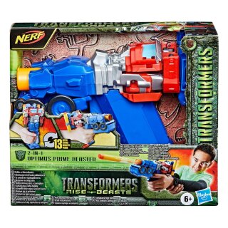 Transformers: Aufstieg der Bestien NERF 2-in-1 Blaster / Actionfigur Optimus Prime 25 cm