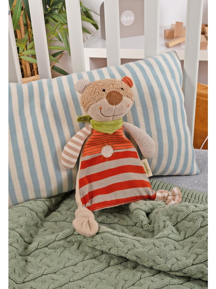 Sigikid Schnuffeltuch Natural Stripes Green in orange günstig kaufen onesize