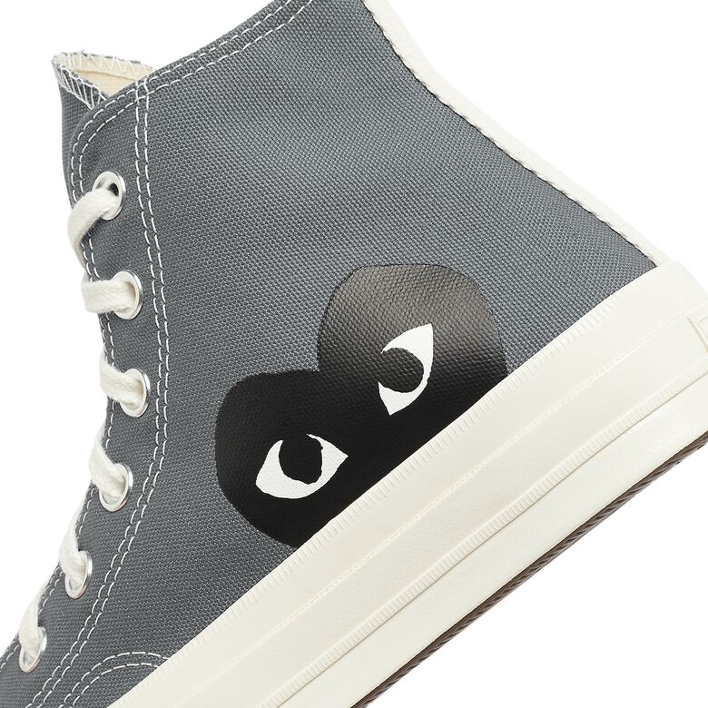 Comme des Garcons Play Black Heart Chuck Taylor All Star '70 High grey
