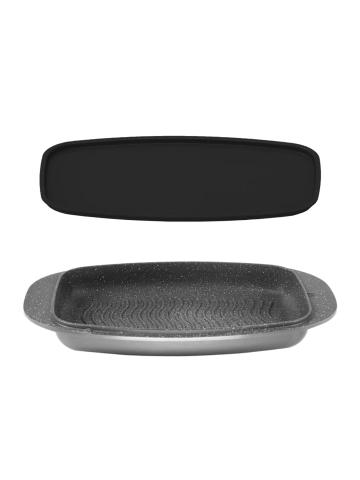 Stoneline Bräter und Back Set 5-teilig 40x22 cm | mit Deckeln in Anthrazit günstig kaufen onesize