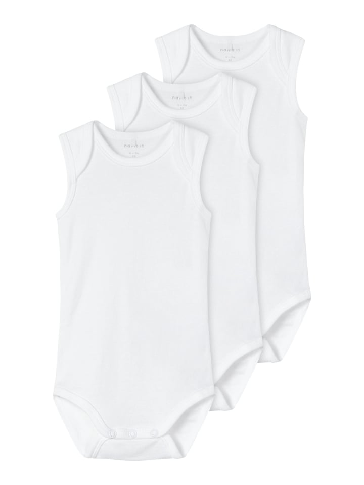 name it Body ärmellos 3er Pack in bright white günstig kaufen