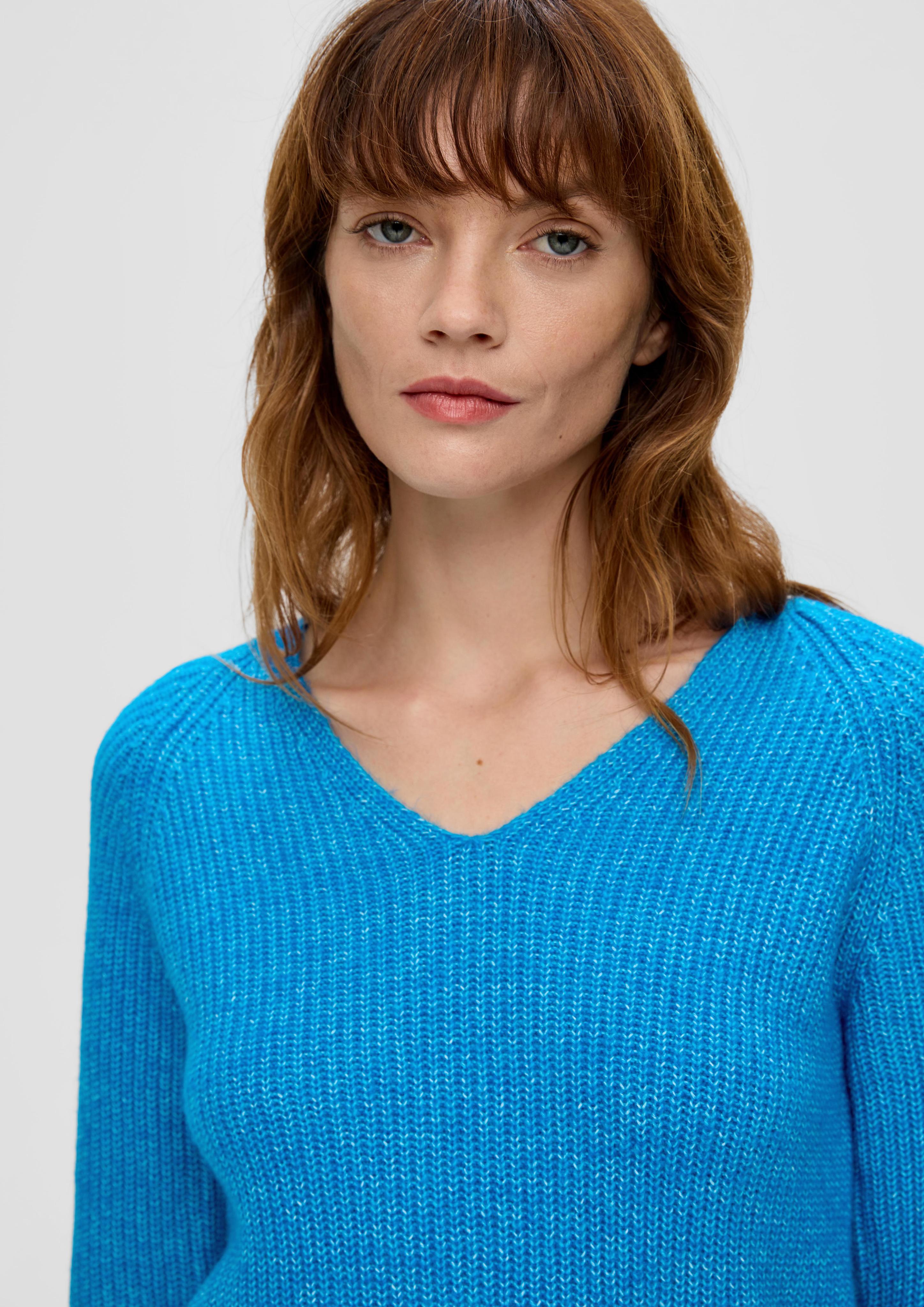 Strickpullover mit Rippstruktur  2137765-55W0