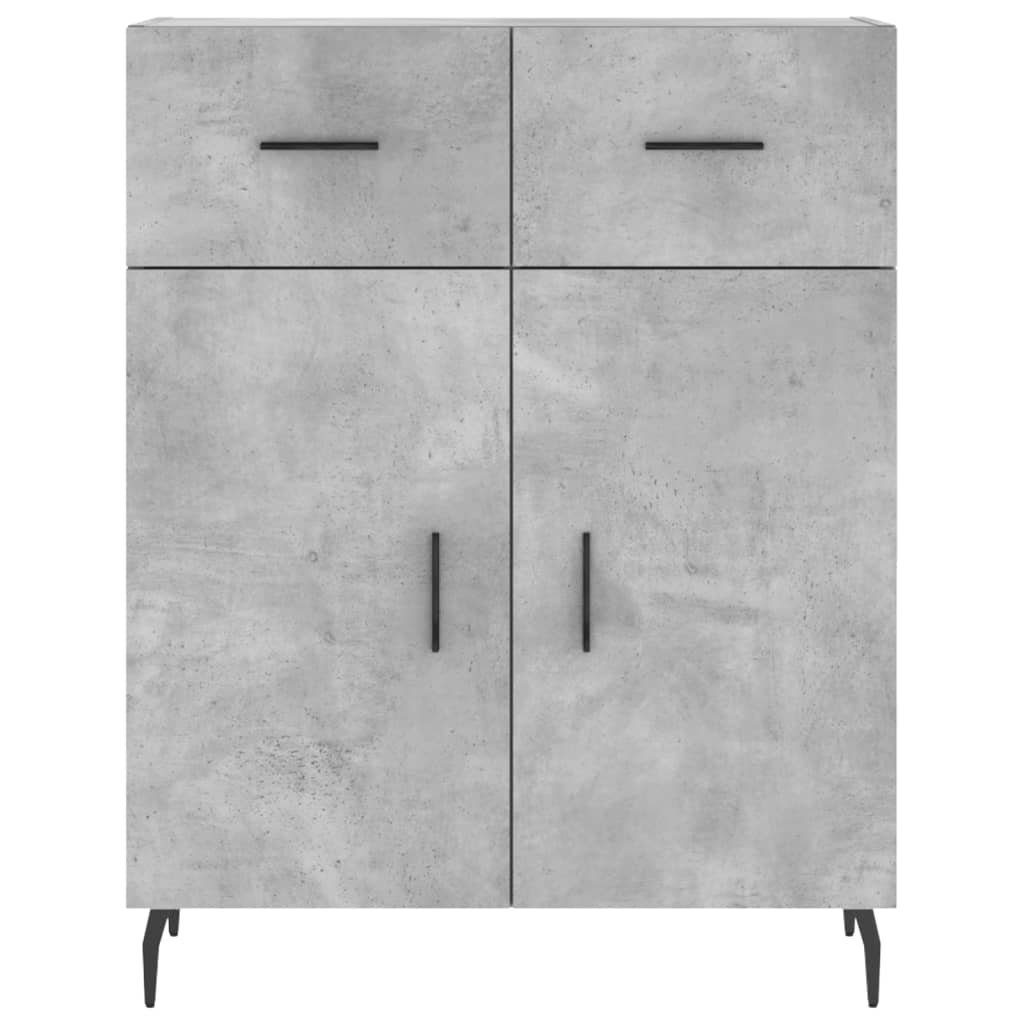 vidaXL Sideboard Sideboard Betongrau 69,5x34x90 cm Holzwerkstoff (1 St)