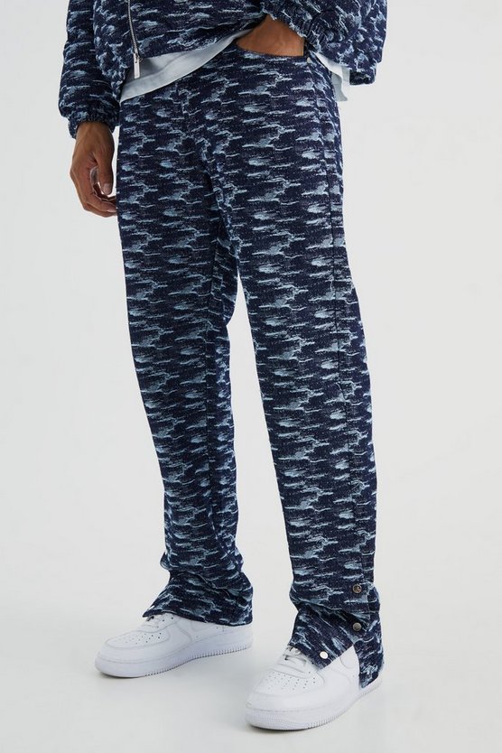 Lockere Jeans mit Druckknöpfen