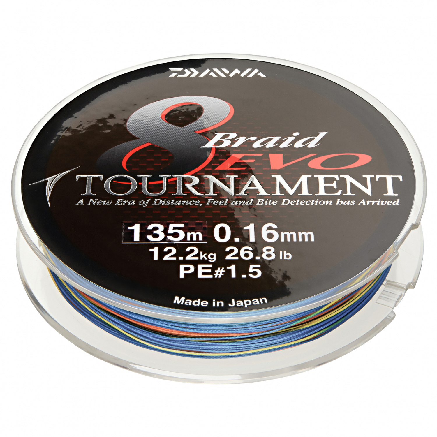 Daiwa Angelschnur Tournament 8 (multi-color, 300 m)