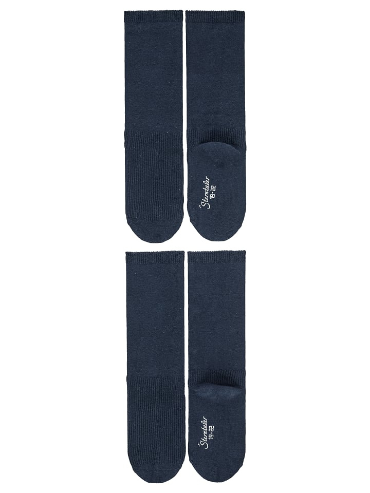 Sterntaler Kniestrümpfe 2er-Pack uni in marineblau günstig kaufen