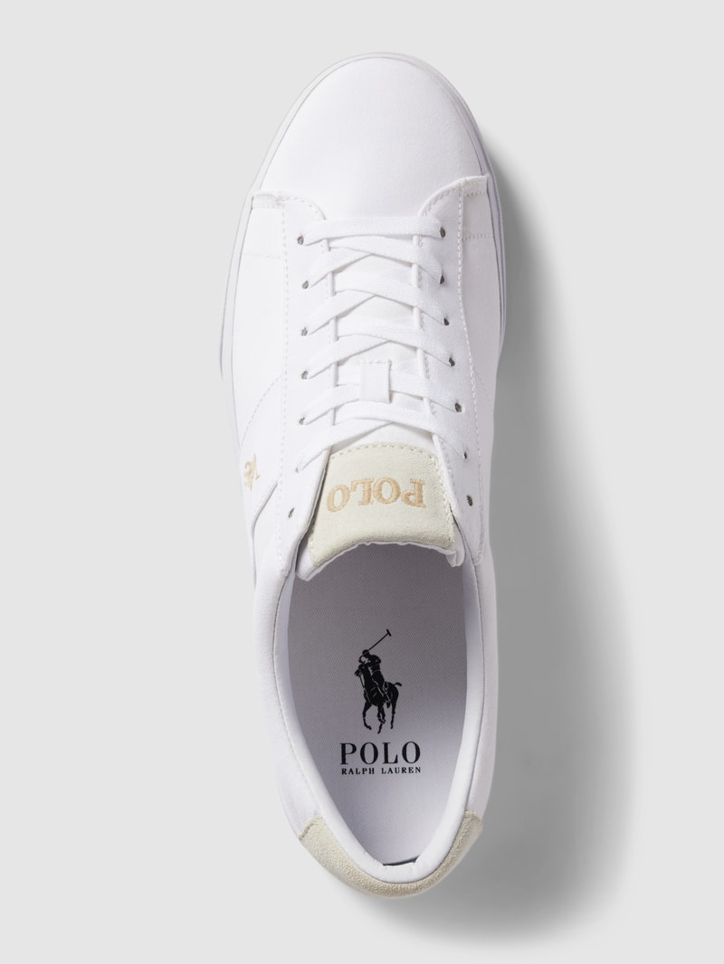 Sneaker mit Label-Stitching Modell 'SAYER' in weiß