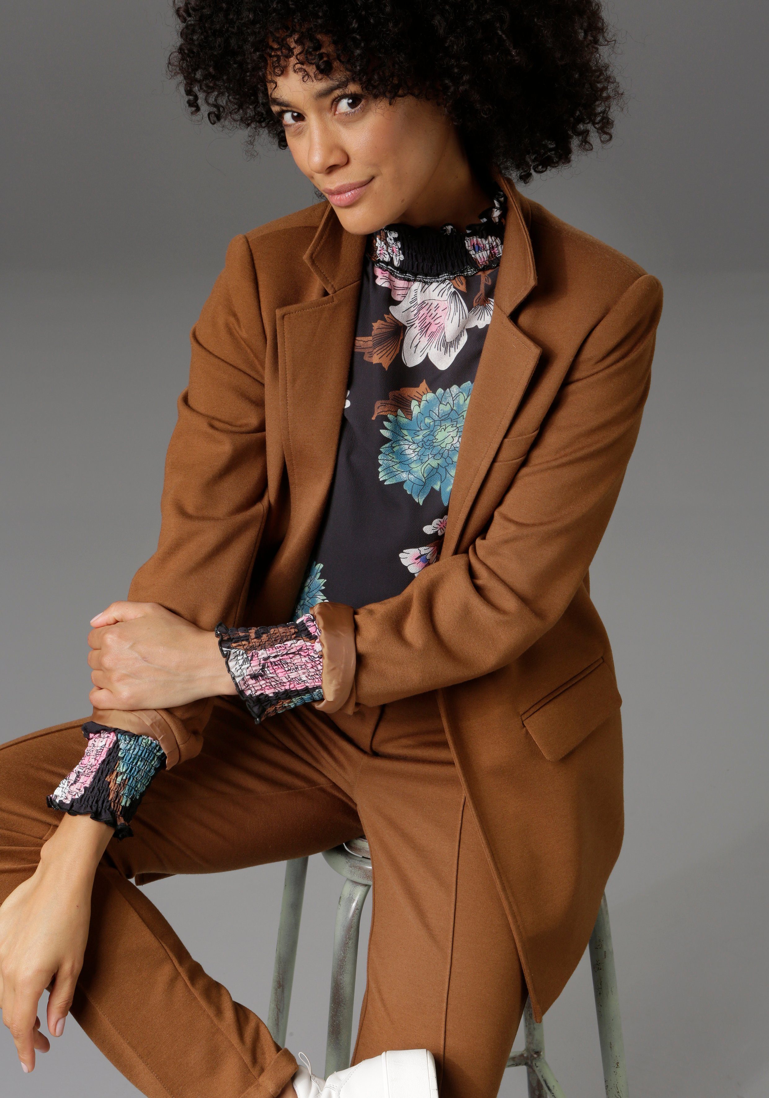 Aniston CASUAL Longblazer mit Reverskragen
