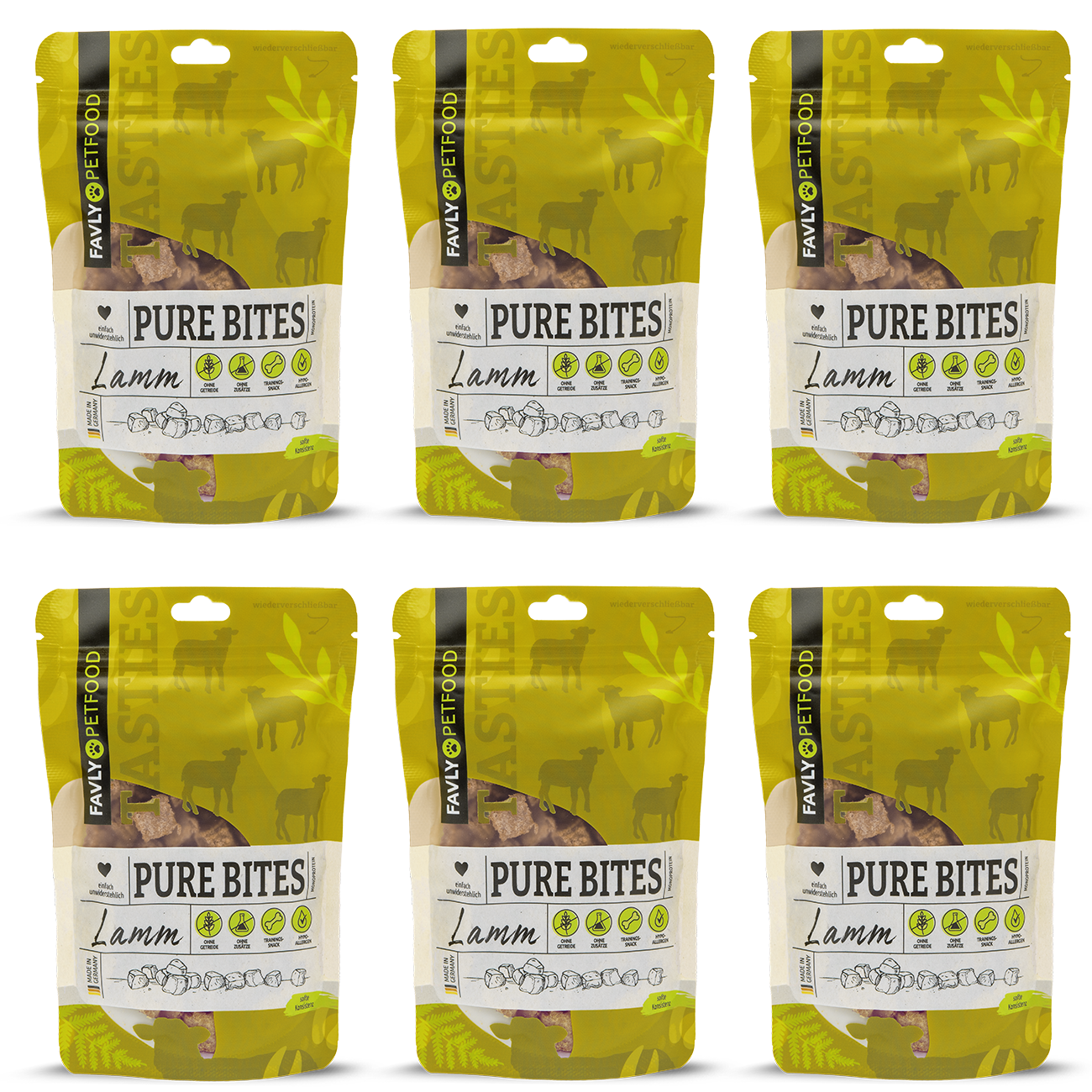 FAVLY Petfood Snacks FAVLY Petfood PURE Bites Lamm 720 g