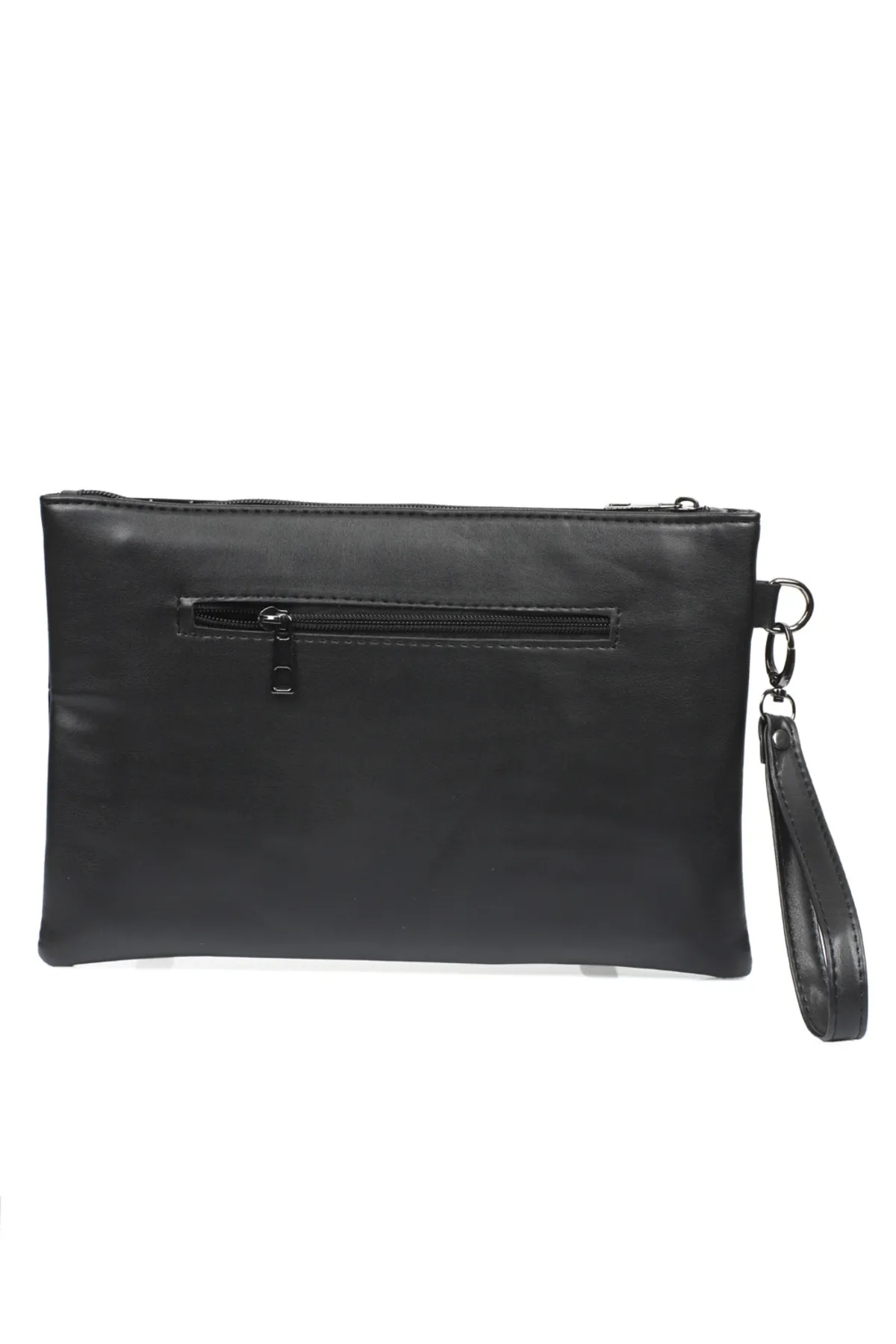 Capone Outfitters  Capone Große schwarze Paris-Damen-Clutch mit Krokodilmuster