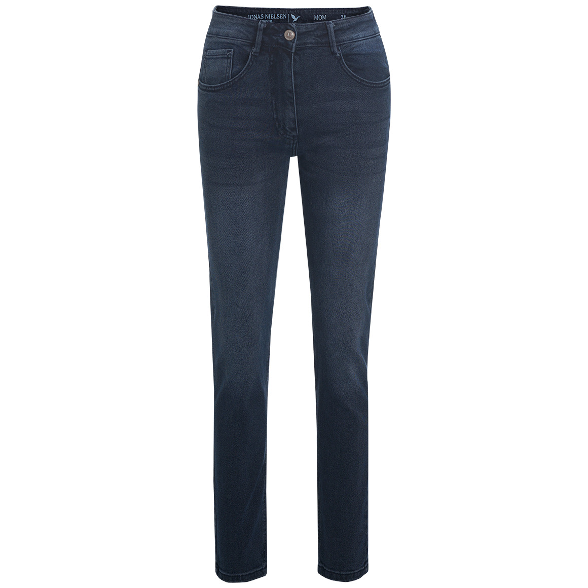Damen Mom-Jeans mit Used-Waschung