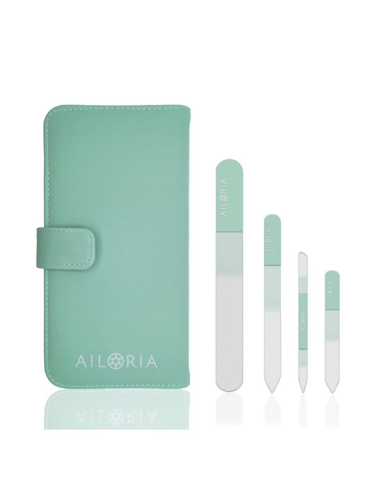 Ailoria CONTOUR PRIME Glas-Nagelfeilenset in Mint günstig kaufen onesize