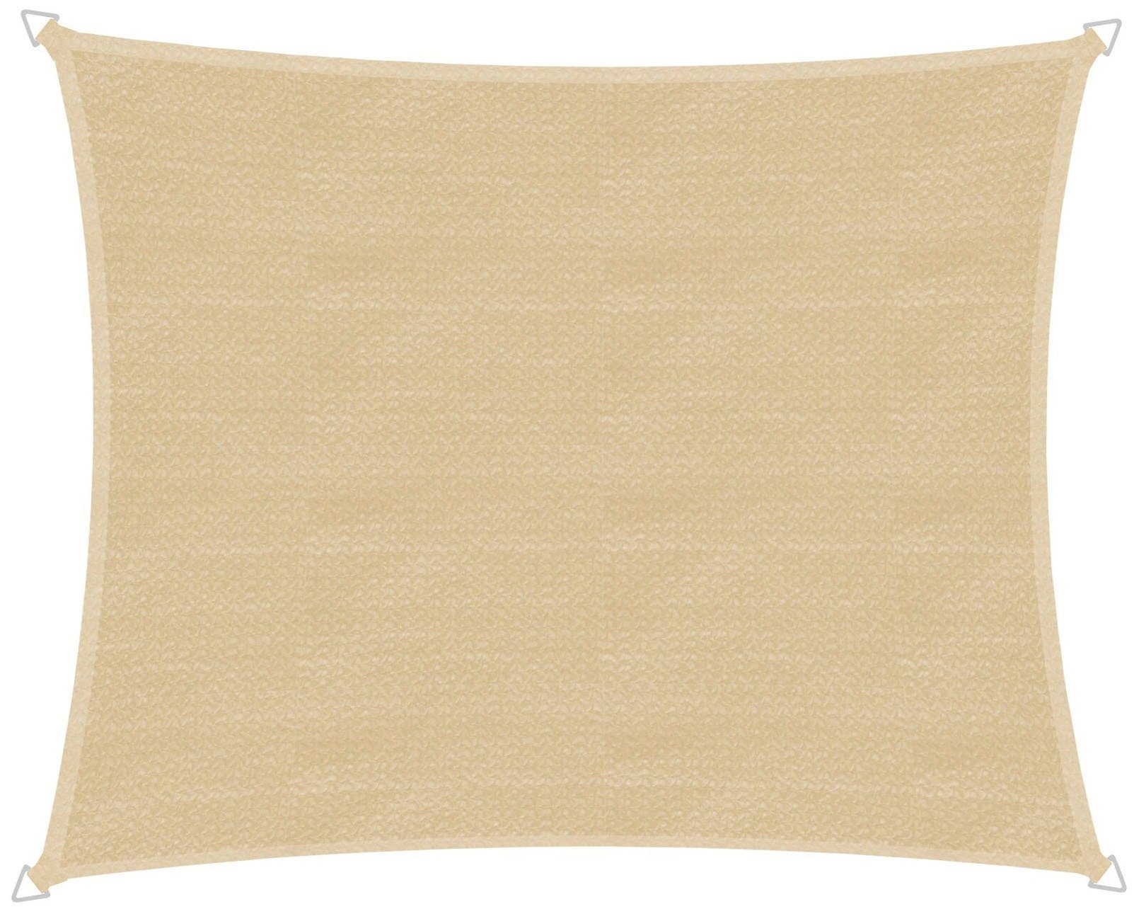 Windhager Sonnensegel Capri Rechteck, 4x5m, champagner