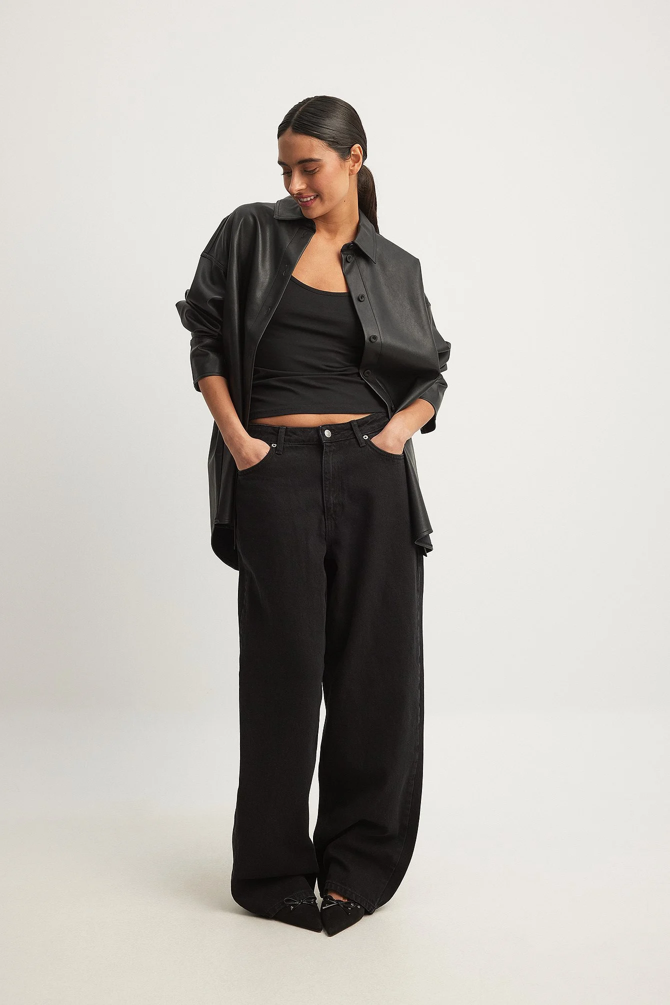 Lockere Jeans mit mittlerer Taille