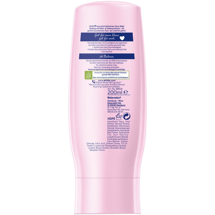Haarmilch Natürlicher Glanz Milde Spülung