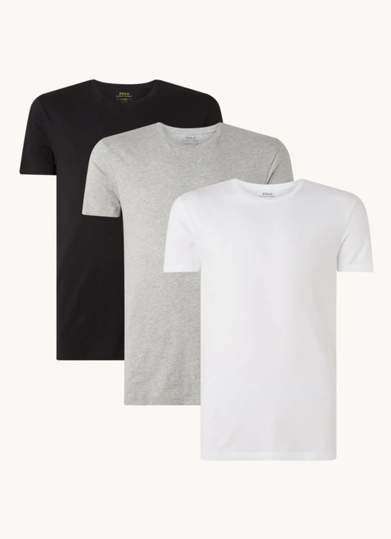Ralph Lauren Classic Crew Neck 3-pak