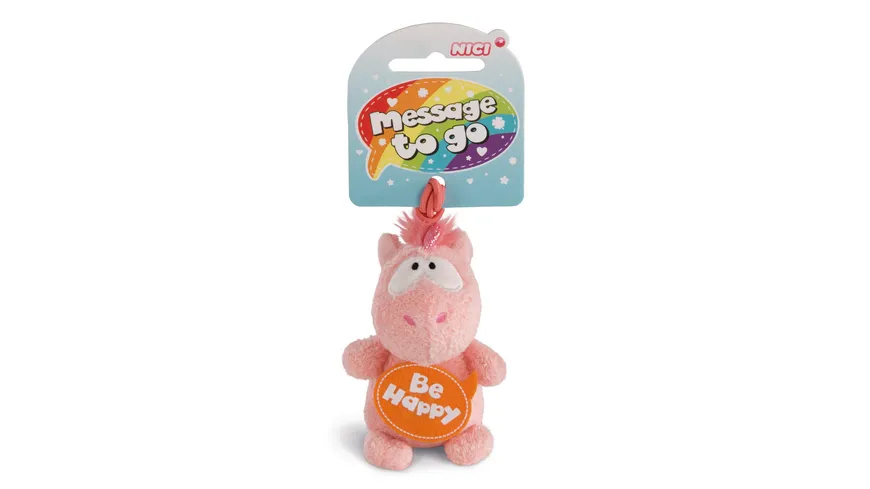 NICI Einhorn Merry Heart Be Happy 8cm mit Loop