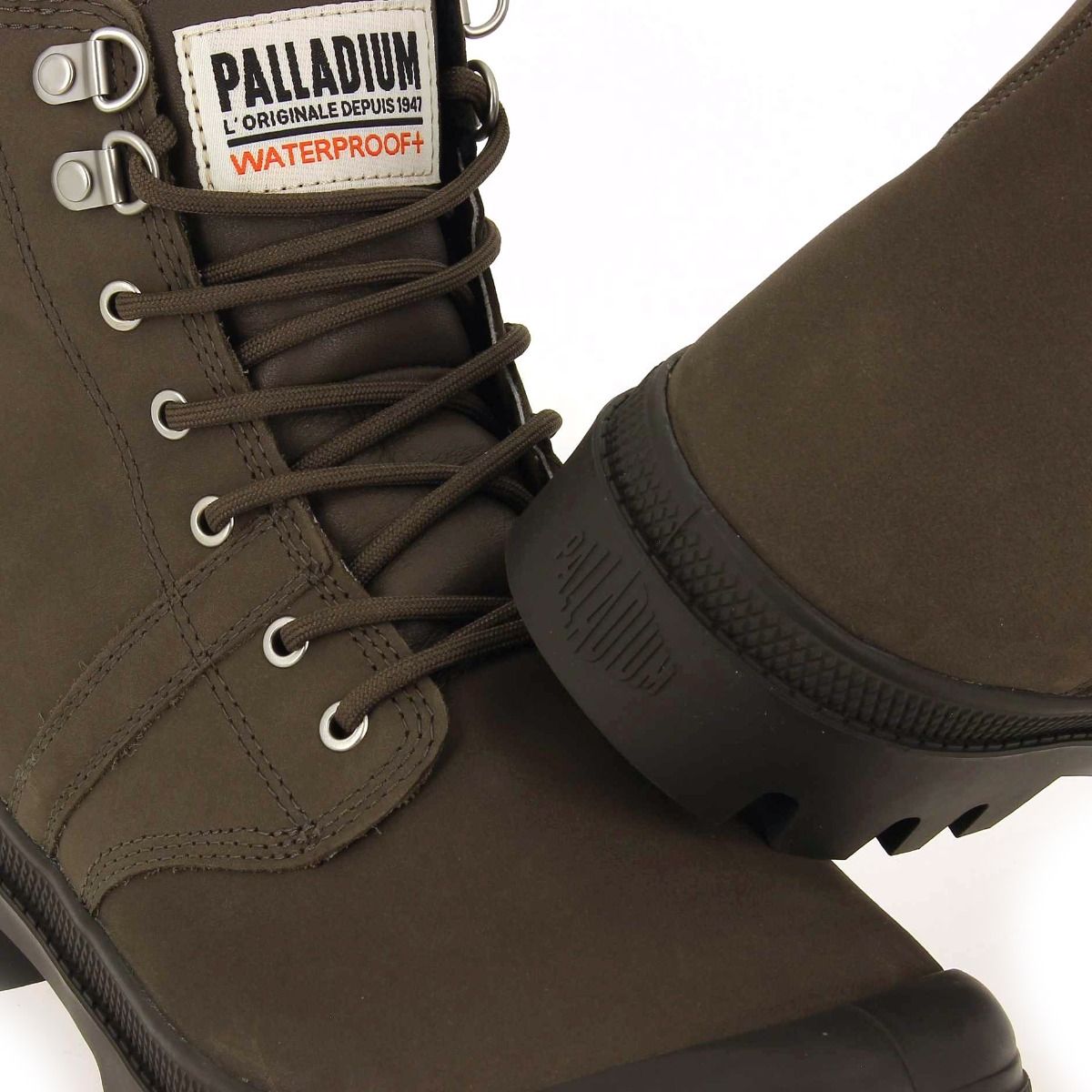 Palladium  PALLABROUSSE SC WATERPROOF+ - Marron Gris