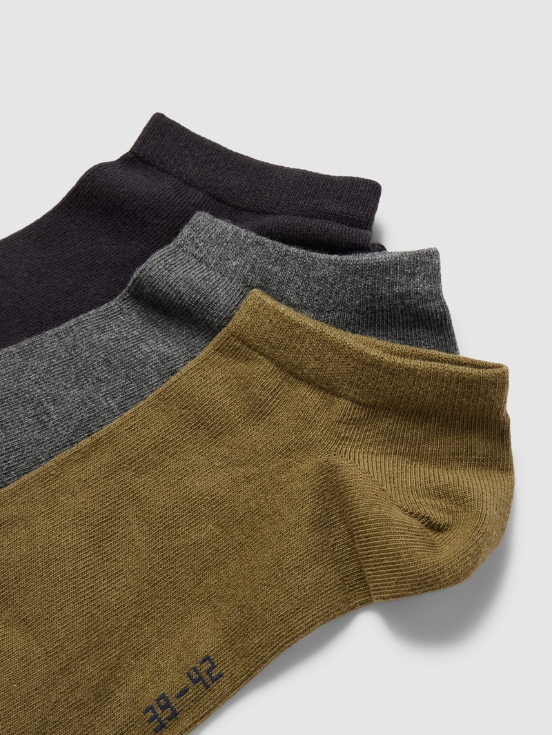 Socken mit Label-Print im 3er-Pack in olivgrün