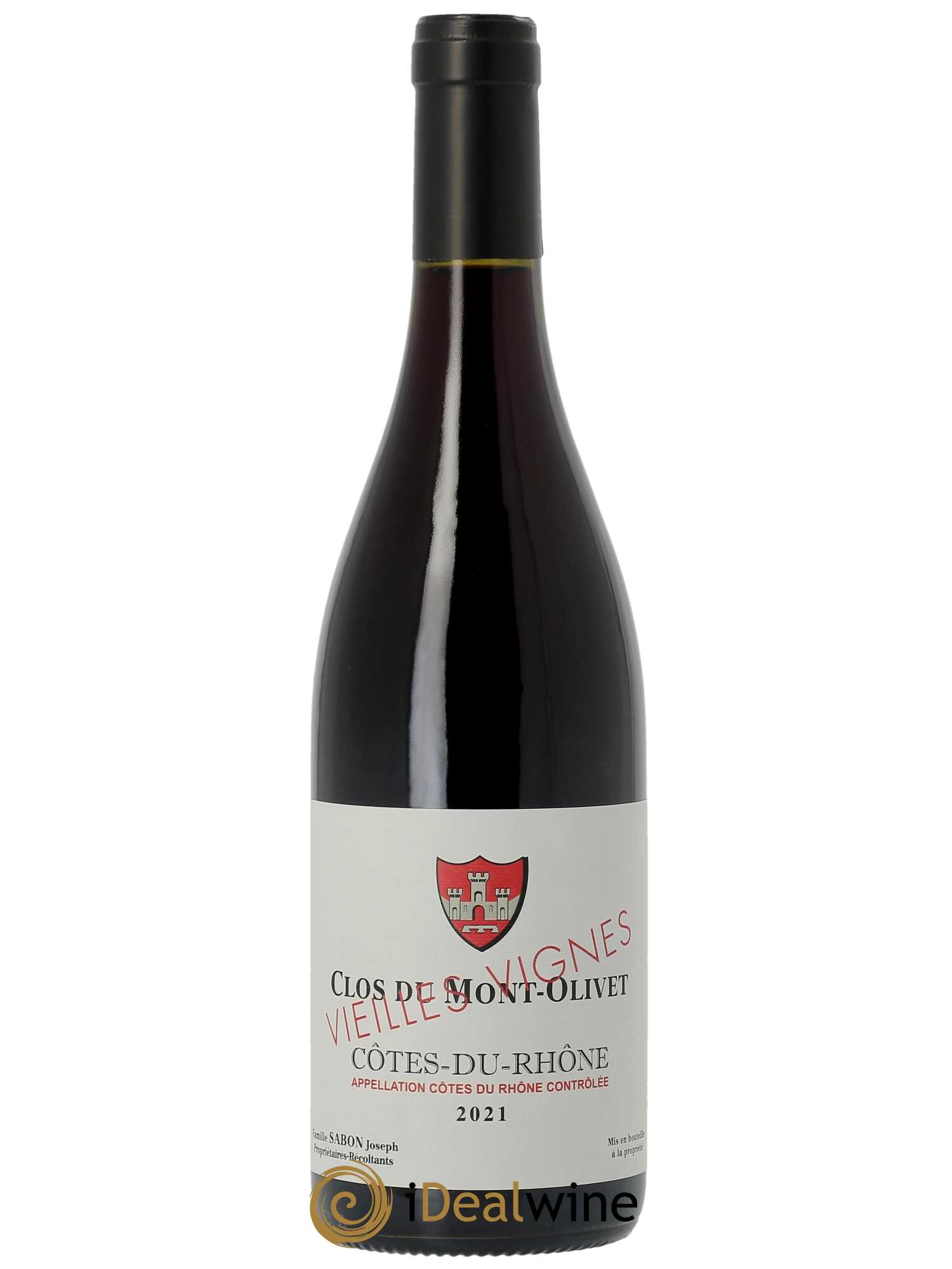 Côtes du Rhône Vieilles Vignes Clos du Mont-Olivet  2021 - Lot de 1 Bouteille