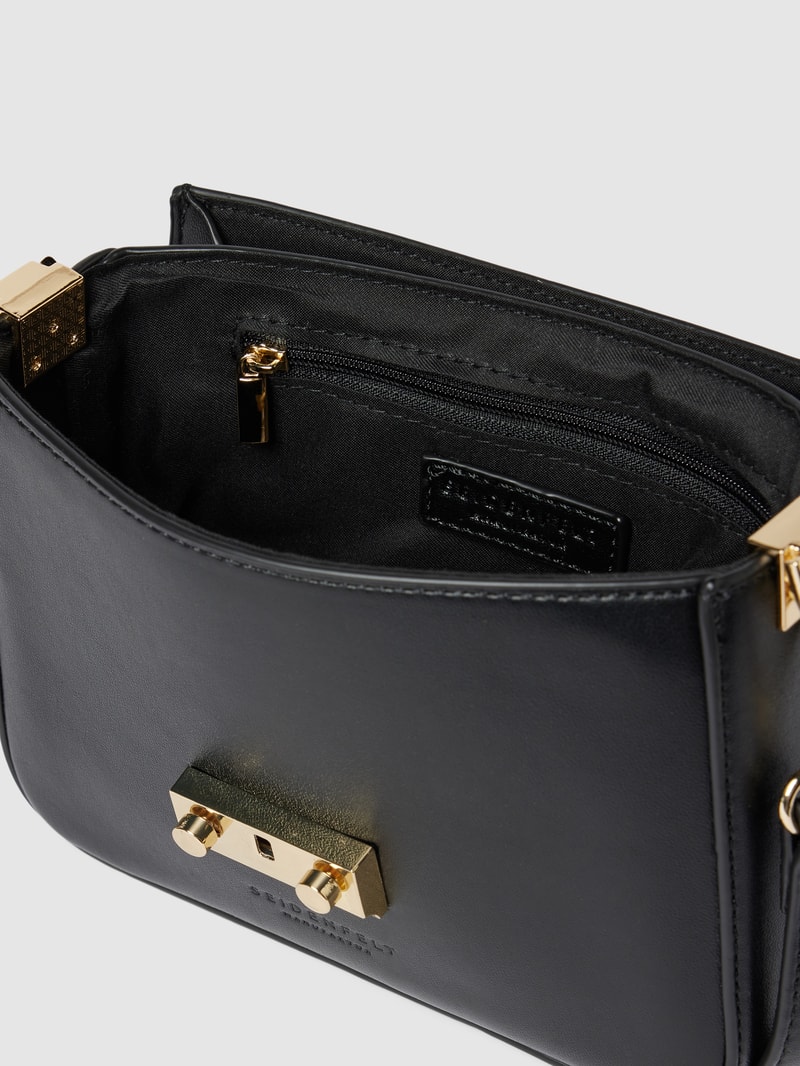 Handtasche mit Statement-Schließe Modell 'GIORA' in schwarz