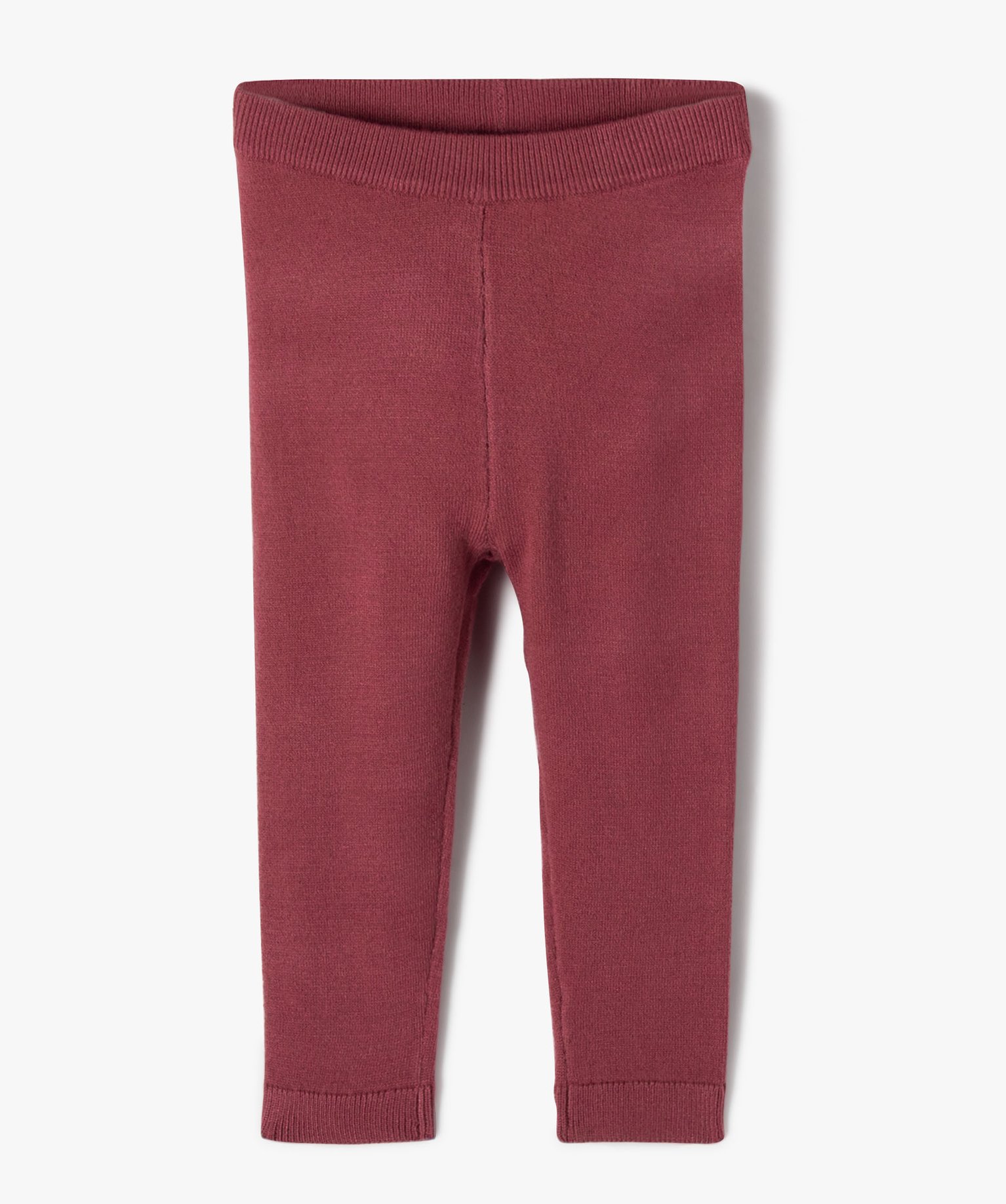 Pantalon en maille douce bébé fille rose | GEMO