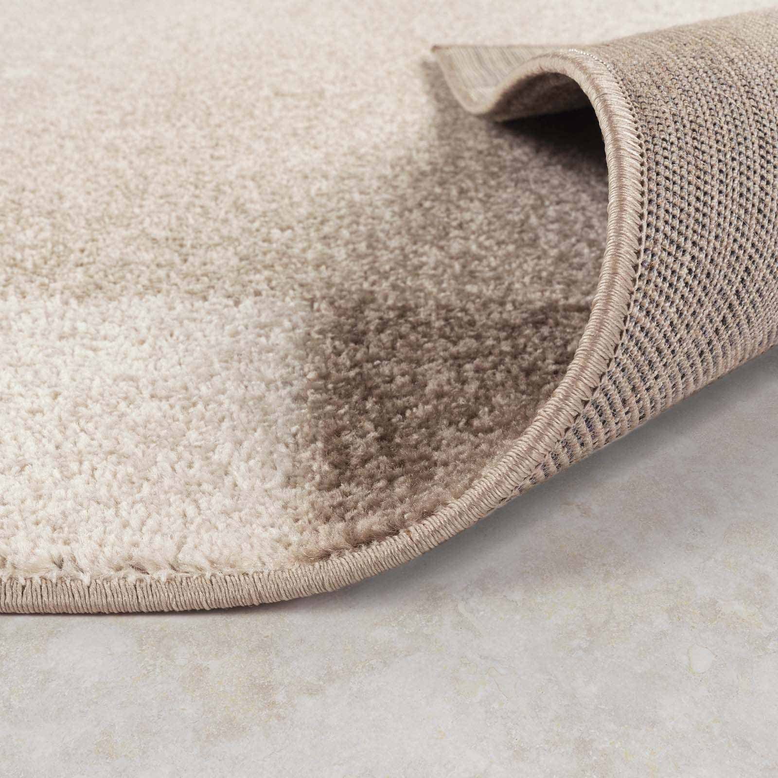 Teppich Moderner Teppich Aragon 54 Bordüre, TaraCarpet, rechteckig, Höhe: 13 mm, Designer Bordüre braun Wohnzimmer Schlafzimmer Esszimmer 080X150 cm