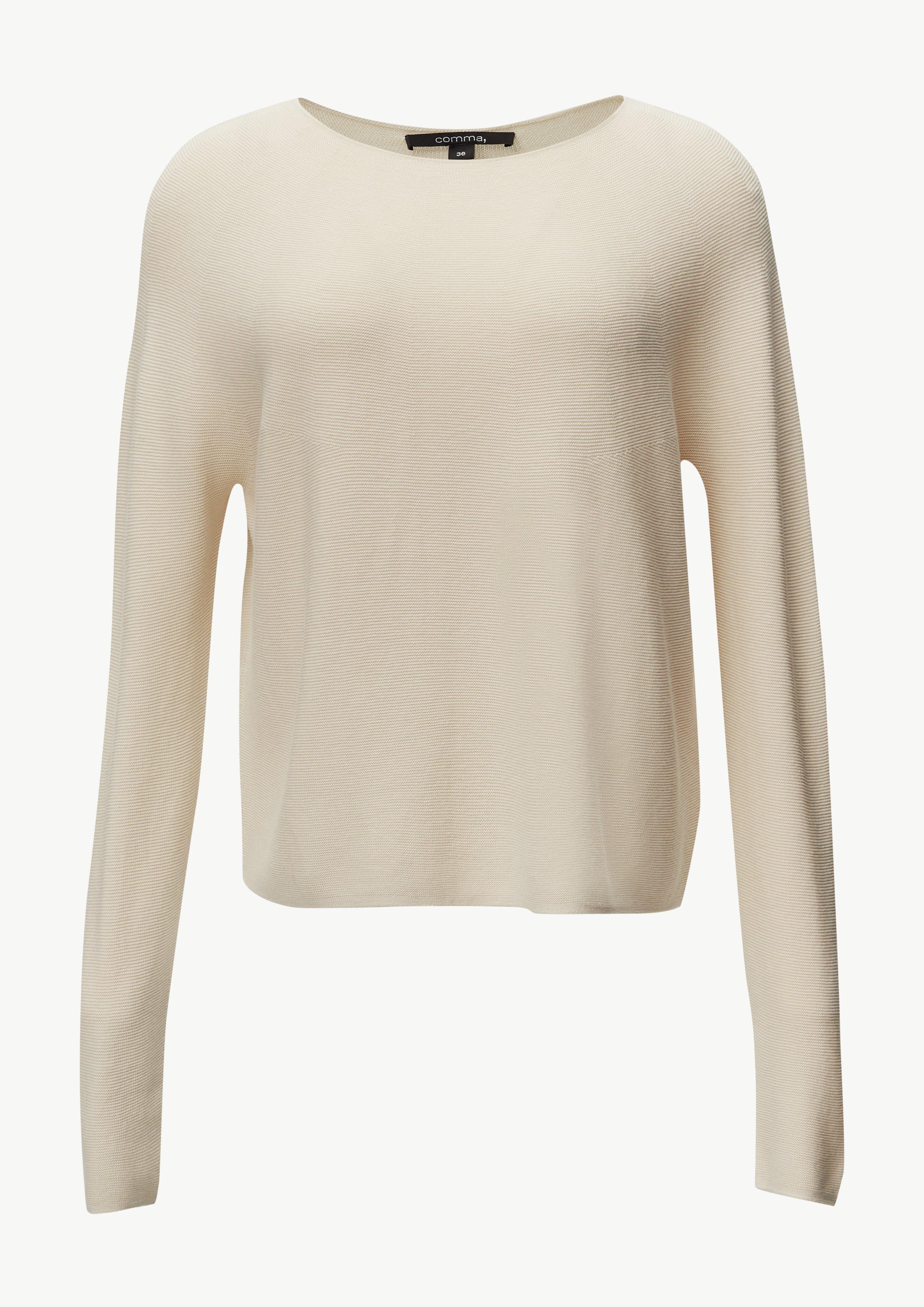 Strickpullover - helles beige