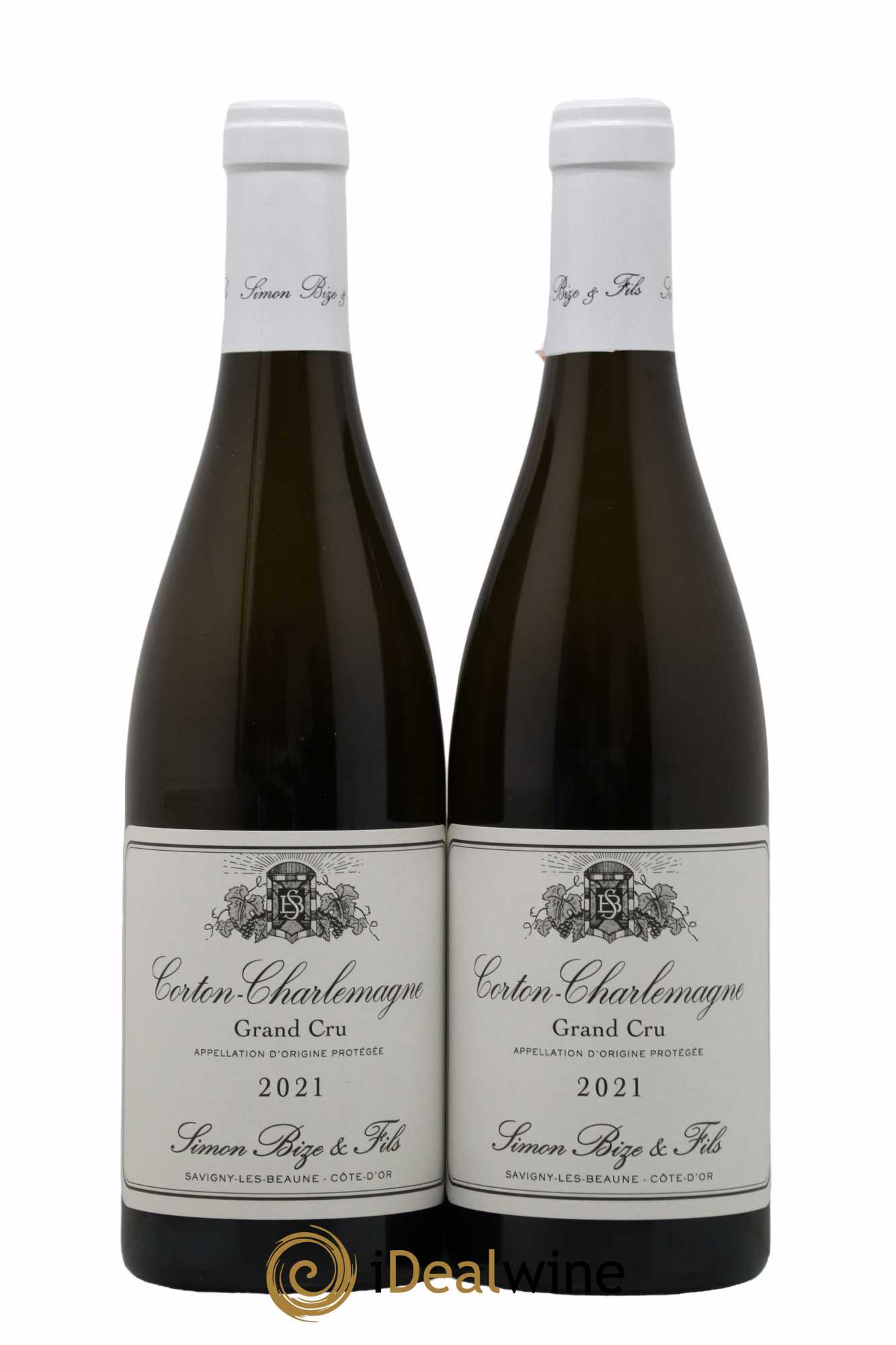 Corton-Charlemagne Grand Cru Simon Bize & Fils  2021 - Lot de 2 Bouteilles