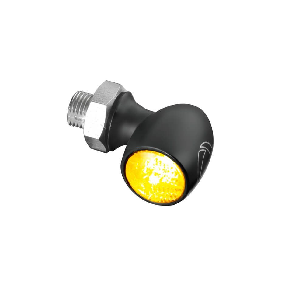 Kellermann Motorrad-Additiv LED-Blinker Atto Dark, getöntes Glas