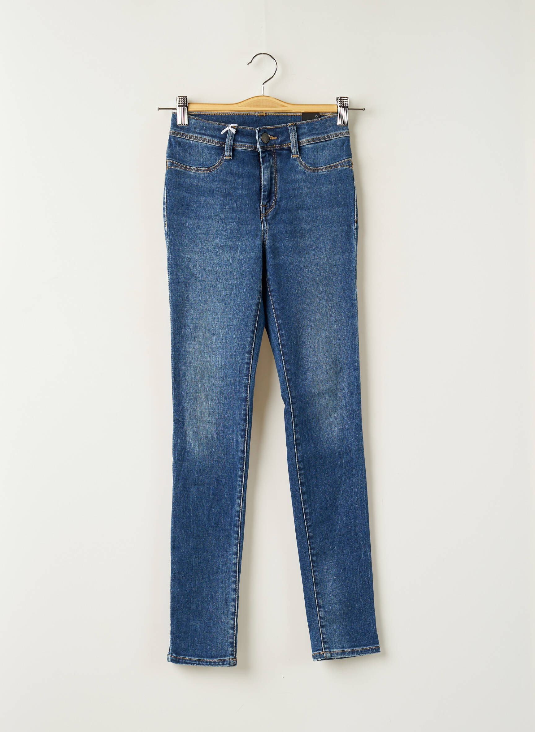 Teddy Smith Jeans Skinny Fille couleur bleu