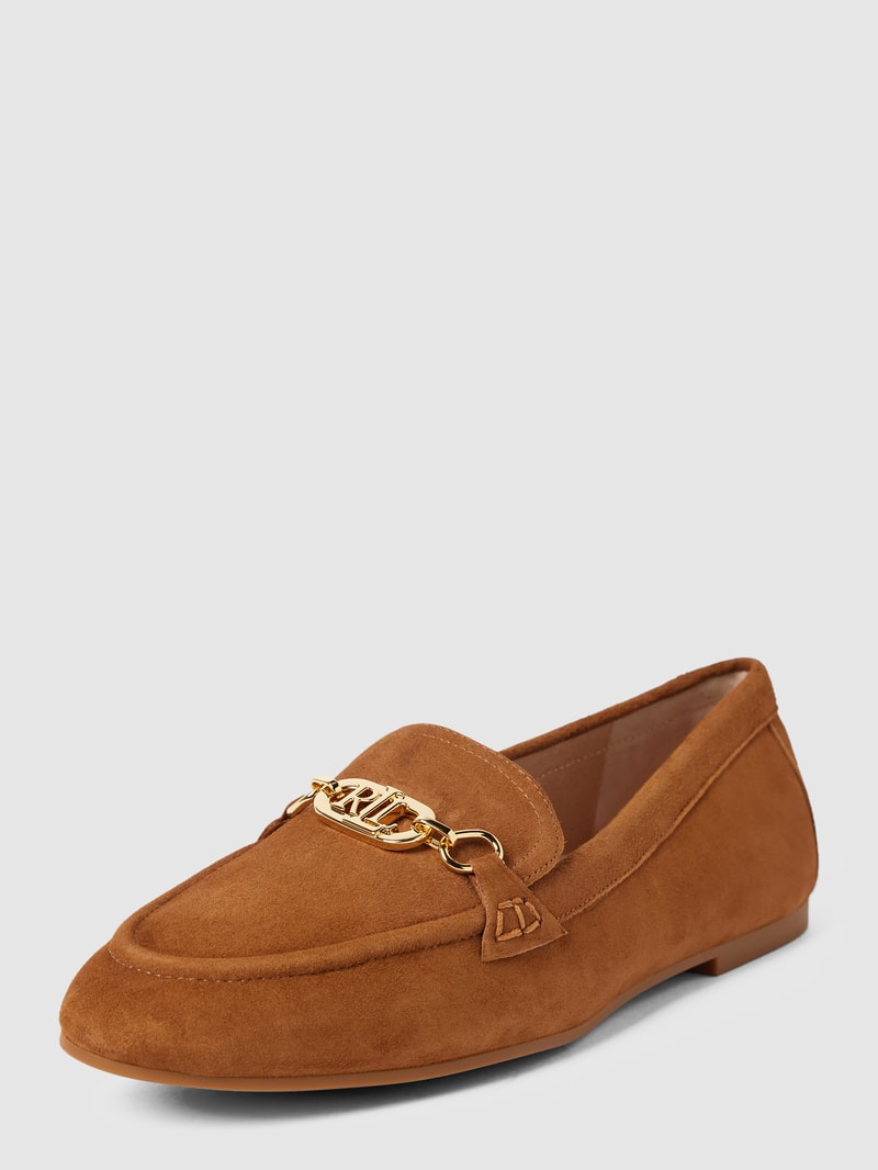 Penny-Loafer aus Leder Modell 'AVERI' in camel