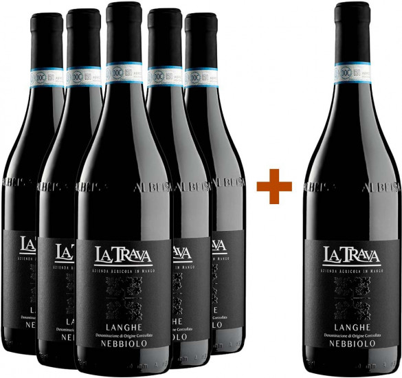 5+1 Paket Langhe Nebbiolo DOC trocken - La Trava
