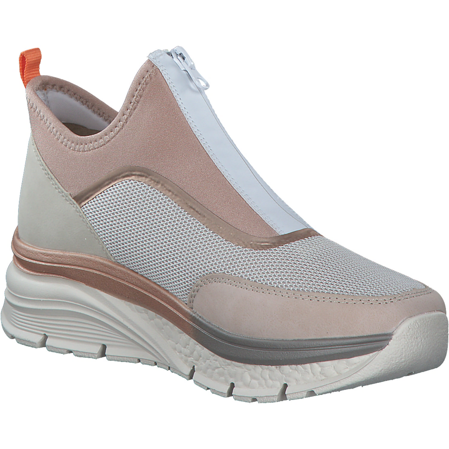Rieker 48053, Slip-On-Sneaker, Damen, rose/kreide/kupfer/crema/perlr