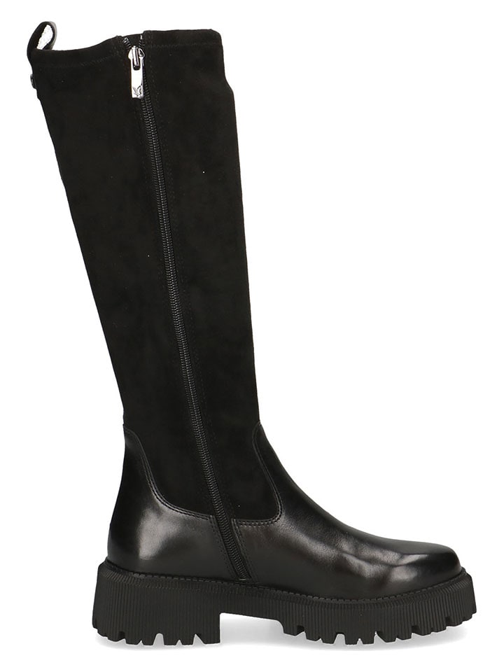 Caprice Leder-Stiefel in Schwarz günstig kaufen