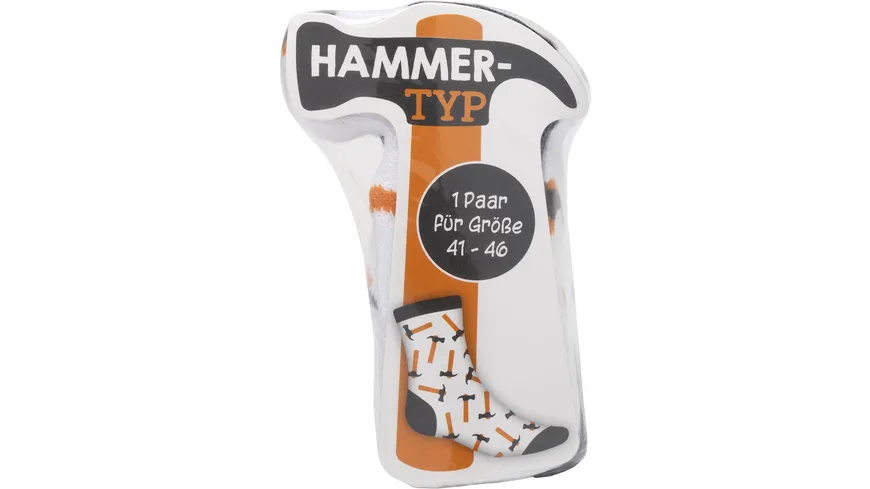 GRUSS & CO Zaubersocken »HAMMERTYP« weiß