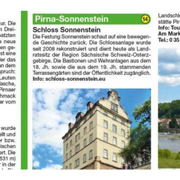 Malerweg Elbsandsteingebirge 1:25 000 - Wanderkarte