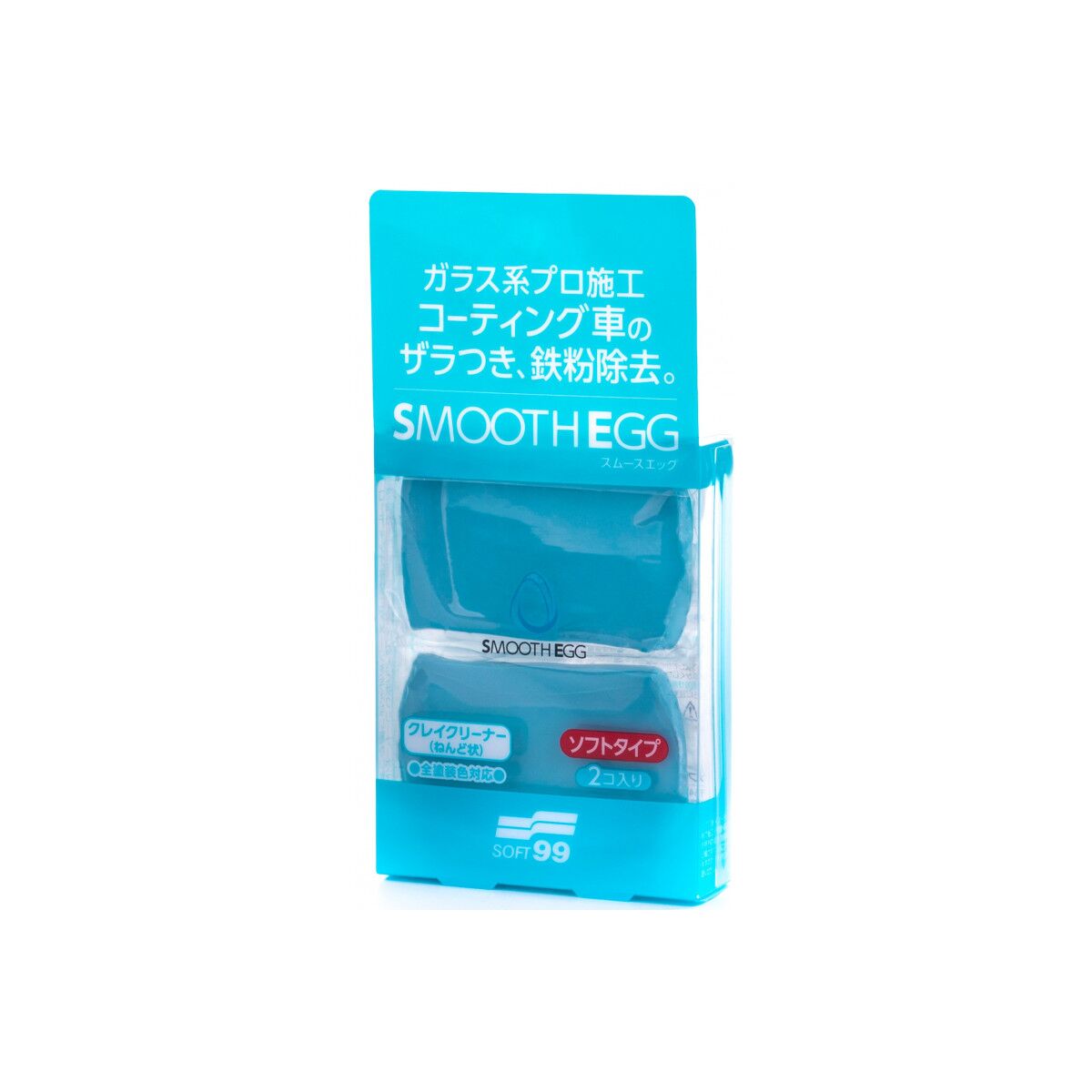 Soft99 Smooth Egg Clay Bar Reinigungsknete 100g