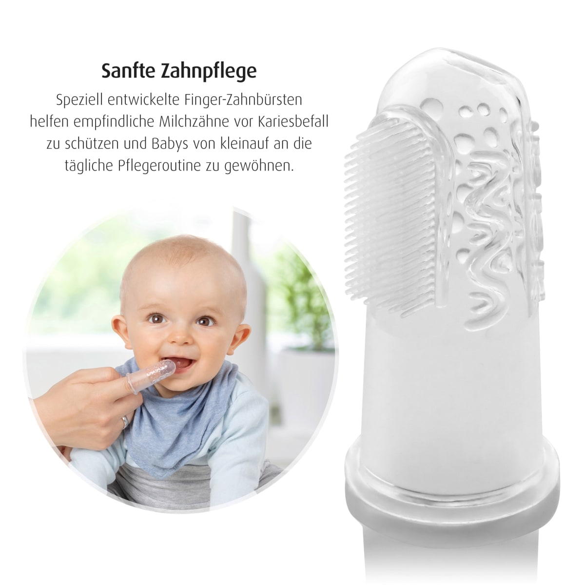 Fingerzahnbürste, 2 St