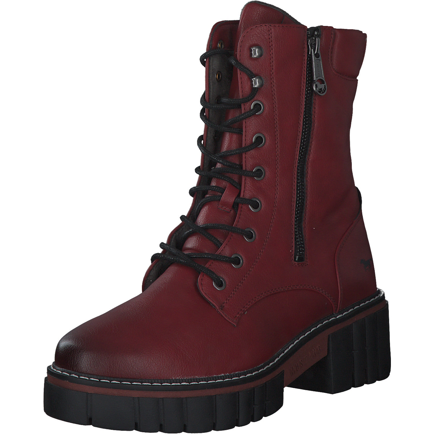 Mustang 1447504, Biker Boots, Damen, rot