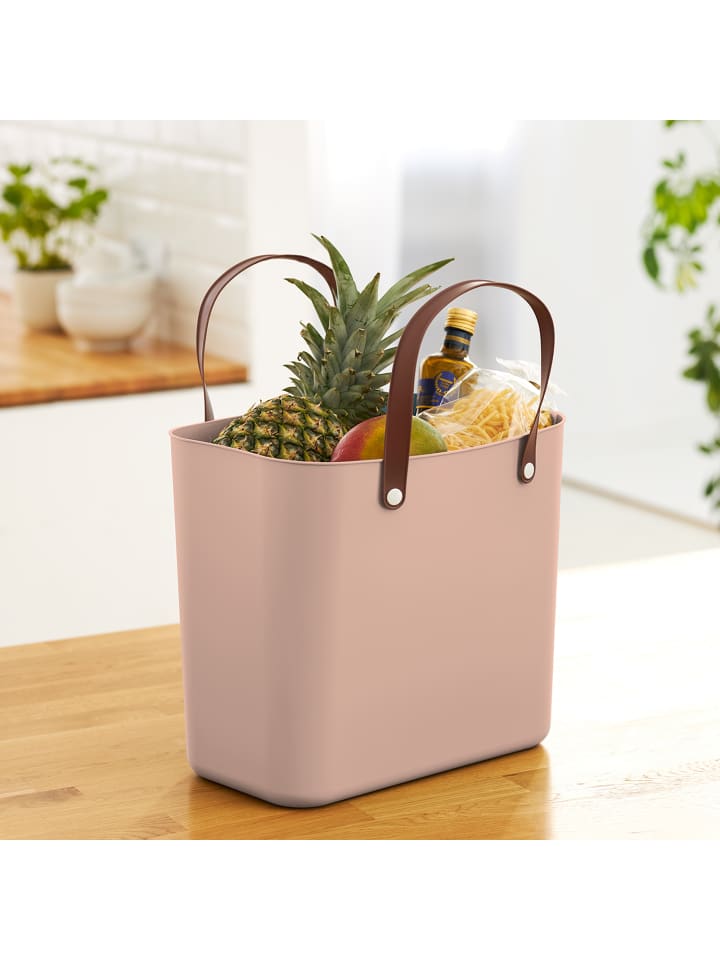 Rotho Albula Einkaufskorb 25l, Kunststoff (PP recycelt) in Meadow rose günstig kaufen onesize