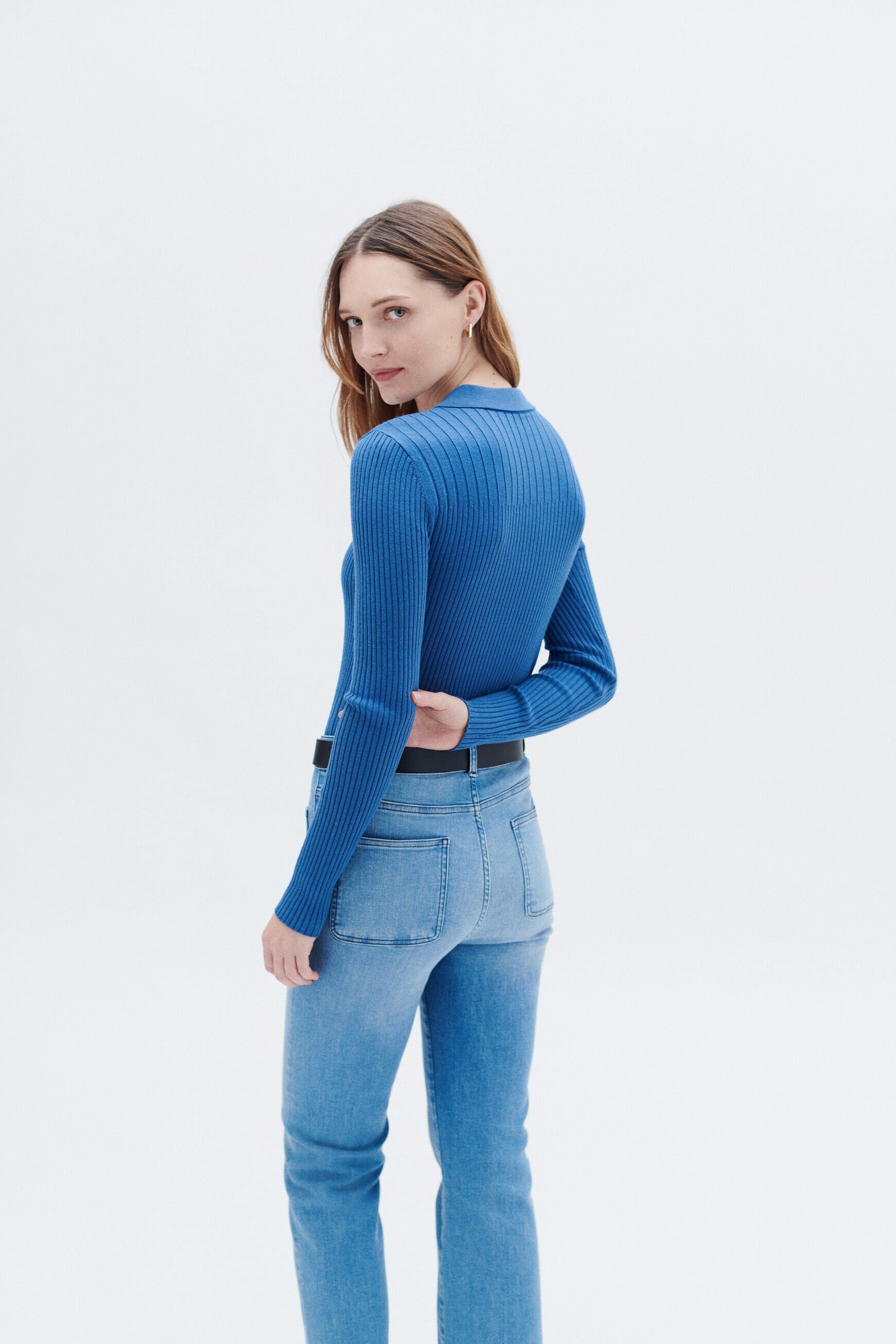 Pull marcus denim stone femme