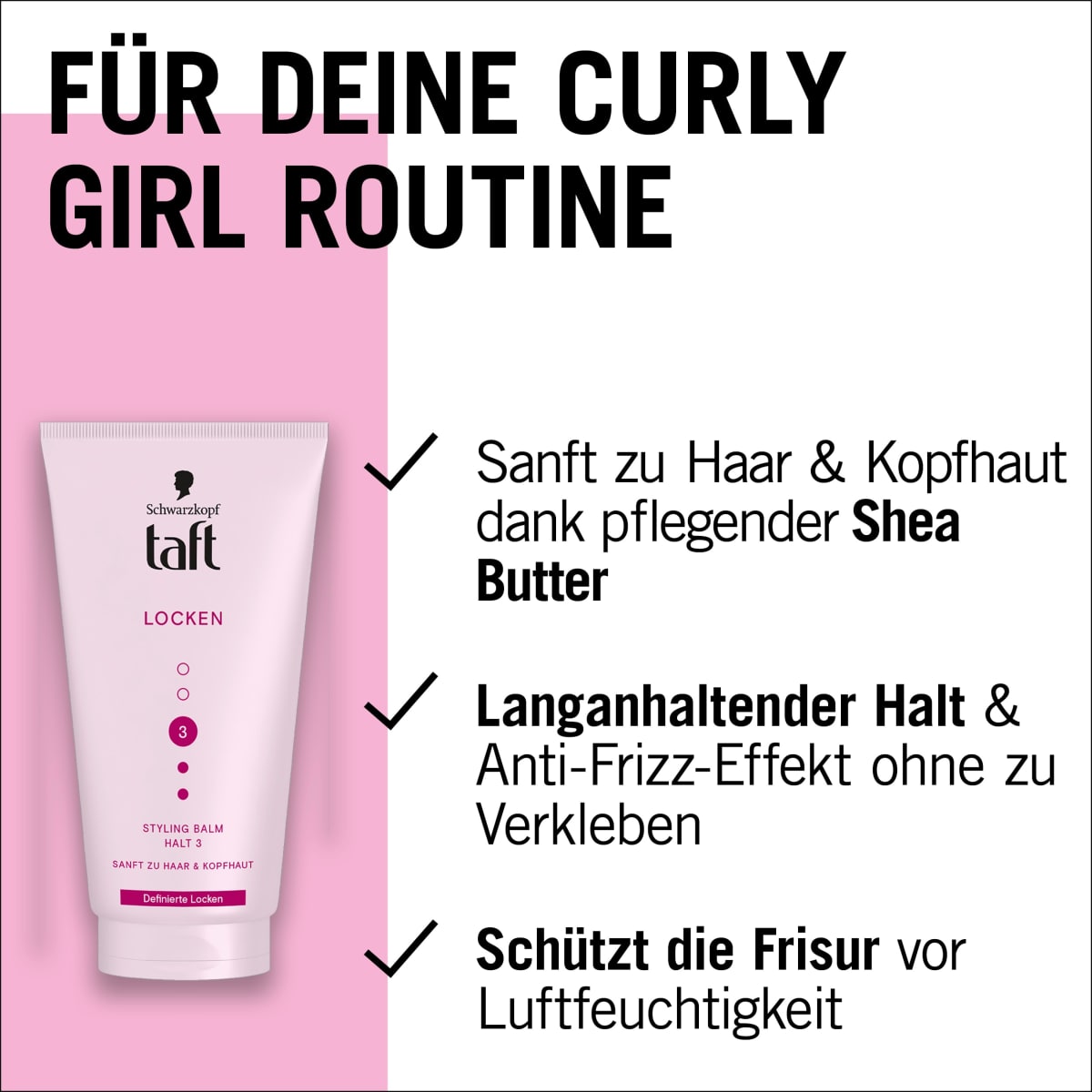 Styling Balm LOCKEN Halt 3, 150 ml