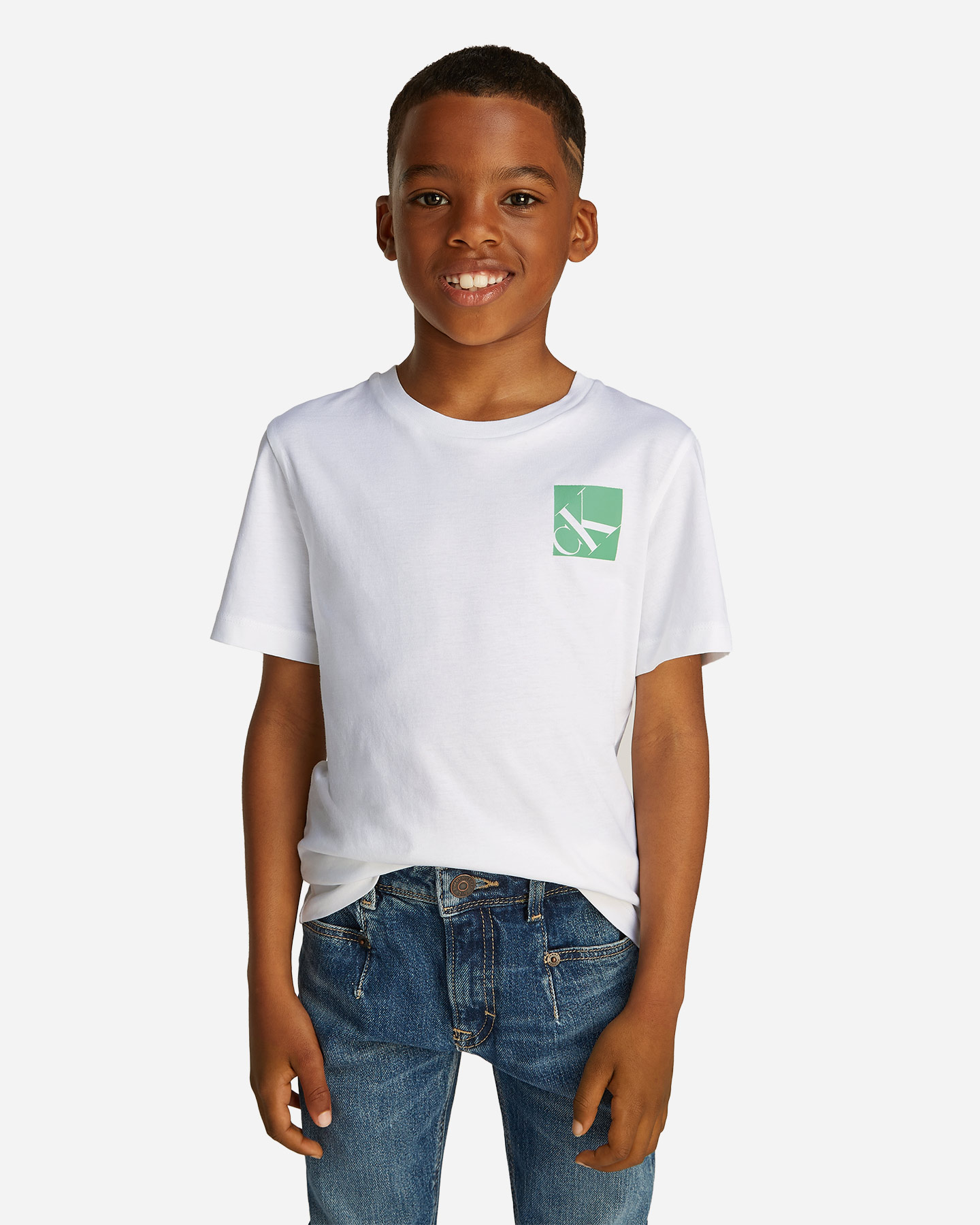 T-shirt Calvin Klein Jeans Box Logo Jr IB0IB02351-YAF