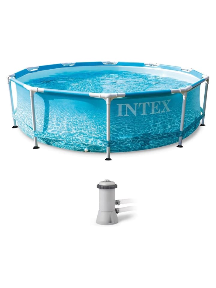 Intex Frame Pool - Beachside 305x76cm inkl. Filterpumpe in blau günstig kaufen onesize