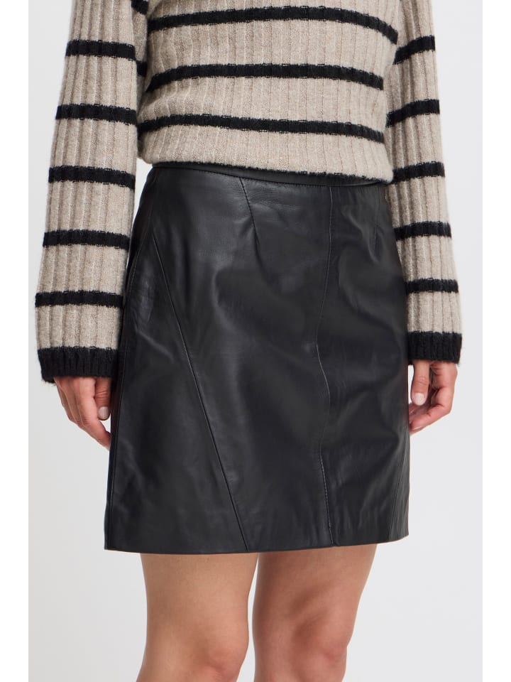 b.young Lederrock BYDARAN SKIRT 2 20815514 moderner Lederrock in Schwarz günstig kaufen