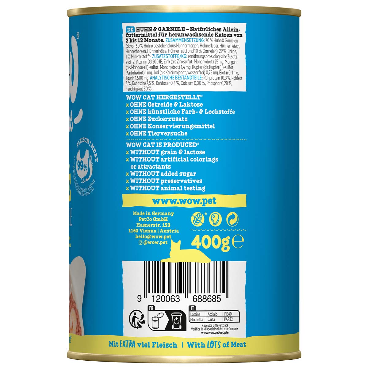 WOW CAT Junior Huhn & Garnele günstig kaufen bei ZooRoyal